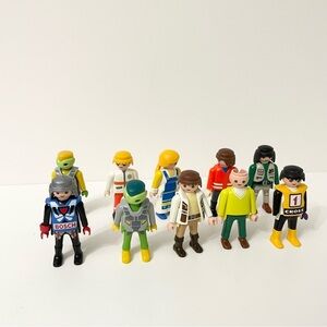 Lot of 10 Playmobil Figures Toys